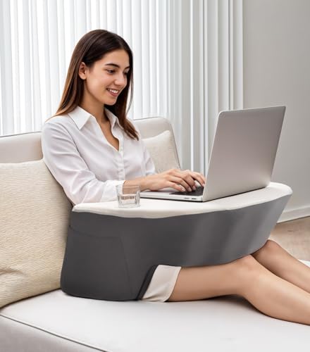 Ergonomic Lap Desk Pillow with Cooling Memory Foam