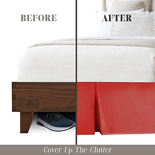 Elegant Comfort 54EC-BSKIRT-QUEEN-RUST 1-Piece Solid Bed Skirt thumb #2