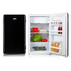 PRIMO PR151RKZ Koelkast Tafelmodel – Retro Koelkast – Vrijstaand – 93L – E – Zwart