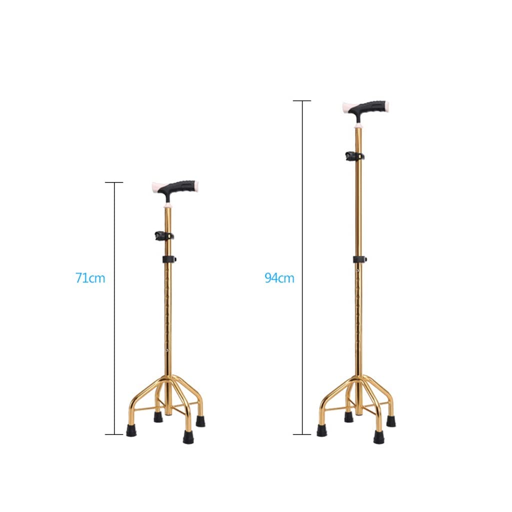 Bastón de Paseo, muleta, bastón para Personas Mayores, bastón de Cuatro Patas, bastón de Ocho Patas, Ligero, Antideslizante, Multifuncional, muletas para Personas Mayores con Hueso