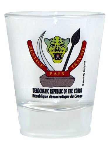 République démocratique du Congo armoiries de verre à Shot