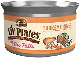 Merrick Lil’ Plates Petite Pates Grain Free Wet Dog Food, Pate Adult Dog Food for Small Dogs, Turkey Dinner – (24) 3 oz. Cans Merrick Lil’ Plates Petite Pates Grain Free Wet Dog Food, Pate Adult Dog Food for Small Dogs, Turkey Dinner – (24) 3 oz. Cans