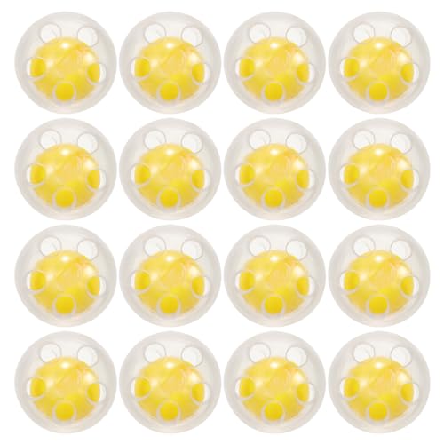 NUOBESTY 50pcs Noise Maker Repair Ball Rattle Box Repair Toy Insert Bell Sound Ball Toys Squeaker Noise Maker Rattle Insert Crafts Replacement Accessories for Kids Toy