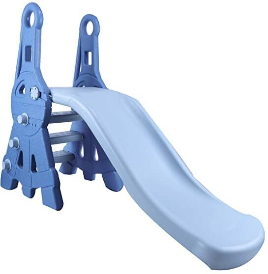 Babykicks Slide for Kids 3 to 10 Years Indoor use,Tower Shape Kids Slider Suitable for Both Boys and Girls (Blue) (B0CKF1MSC5) Amazon Price History, Amazon Price Tracker