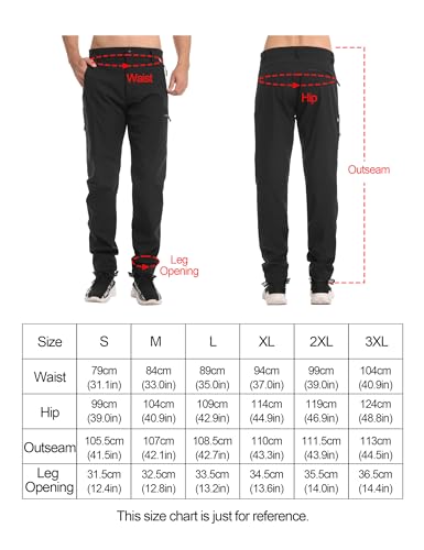 Pantalon softshell chaud homme imperméable randonnée course S-3XL