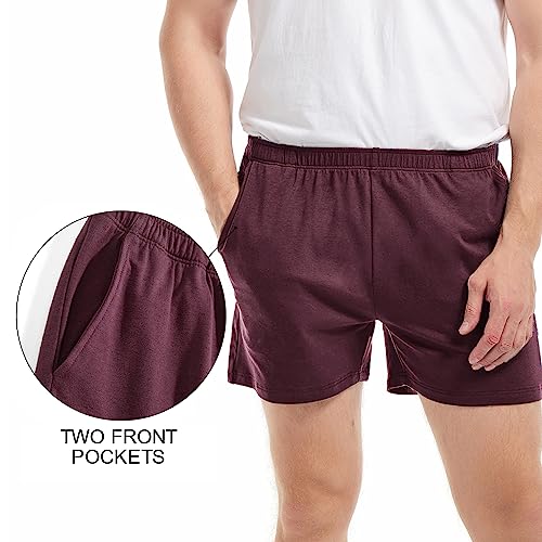 Image of AIMPACT Men's 4 inch Inseam Sleep & Lounge Pajama Shorts with Pockets