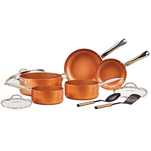 Copper Chef 10 Piece Nonstick Pan Set, with CeramiTech