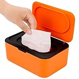 Baby Wipes Dispenser, Wipe Holder for Baby & Adult,Keeps Wet Tissue Fresh, Non-Slip Wipes Case,Easy Open & Close， Flushable Wipe Container with Sealing Design Lid