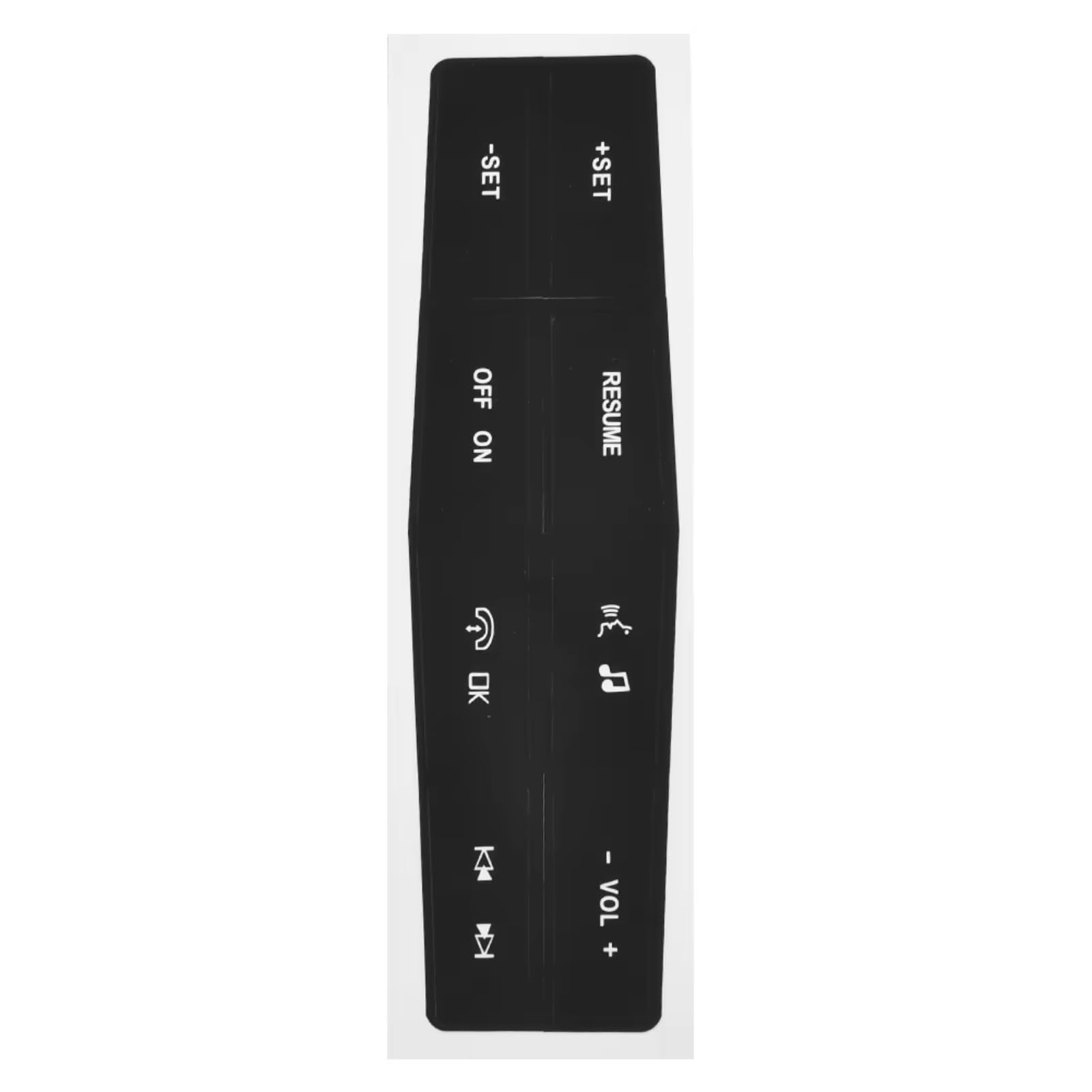 Auto Interior Trim Compatible with for Mustang 2010 2011 2012 1x Car Steering Wheel Switch Control Button Repair Sticker Decals Stickers