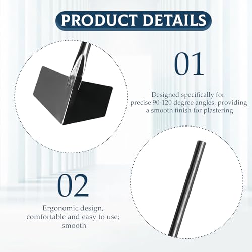 4 Pcs Inside & Outside Corner Trowels, plastering Trowel,Stainless Steel Plastering Tools for Drywall Corner Shaping & Building Projects 3 4 Pcs Inside & Outside Corner Trowels, plastering Trowel,Stainless Steel Plastering Tools for Drywall Corner Shaping & Building Projects - Image 3