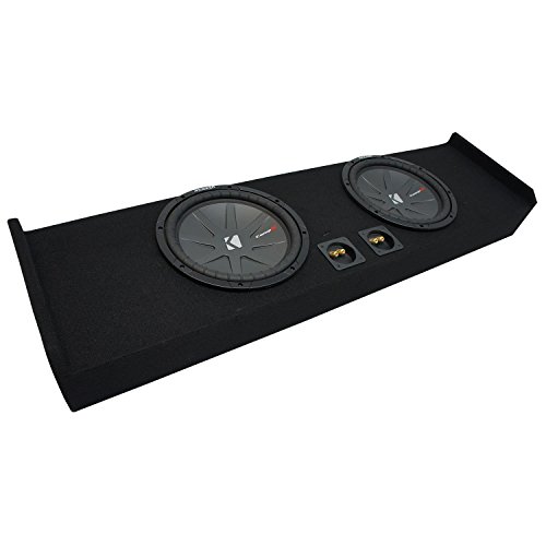 American Sound Connection FORD2X10-150-CREW-09 Compatible with Ford F-150 2009-2015 Super Crew Truck Subwoofer Box Enclosure and 43CWR102 10
