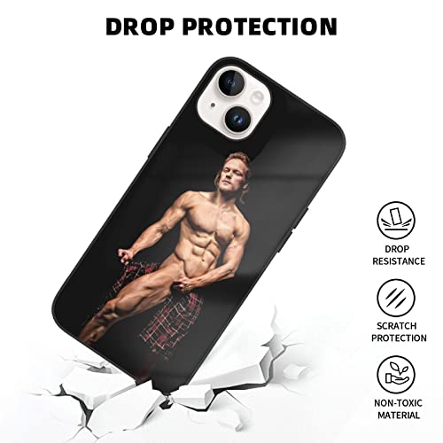 Genaolax Sam Heughan Phone Case Compatible With Iphone14/14 Plus Case, Soft Tpu Fashion Cool Shockproof Glass Case White #TOP4