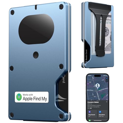 Wallet for Men, Smart Air Wallet Build in Airtag Chip, Compatible with Apple Find My iOS Only