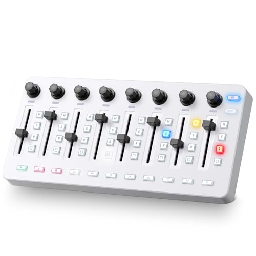Vangoa Wireless Midi Controller Mixer Mute, Portable USB Midi Keyboard controlador Mixing Console...