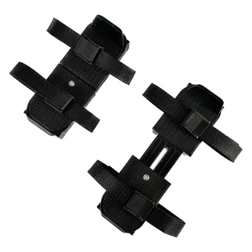 Wedhapy Toddler Ice Skates, 6.7-8.5 Inch Adjustable Ice Skates, Durable Double Runner Ice Skates with Hook and Fastener for Winter Toddler Training Shoes Beginner Black