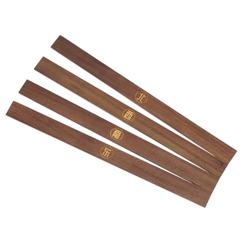 Estetica naturale--La calda tonalità marrone cocco di questi spingitori si abbina a vari set di tessere e rastrelliere per mahjong. La superficie in legno resiste alle impronte digitali e offre prestazioni di scorrimento fluide. Per coloro che apprezzano l'aspetto visivo degli accessori del mahjong, questa è una delizia estetica