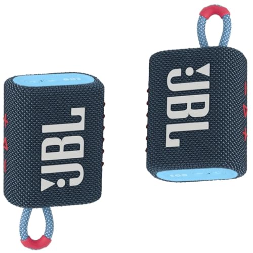 Image of JBL Go 3 Portable Waterproof Wireless IP67 Dustproof Outdoor Bluetooth Speaker (Blue Pink)