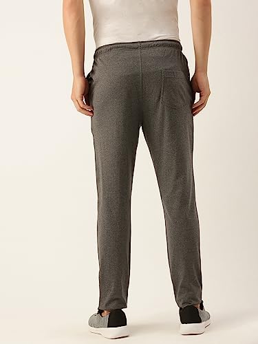 Image of Macroman M-Series Modern Track Pants, in Cotton-Rich Fabric, Trackpant for Men with Secure Zip Pocket