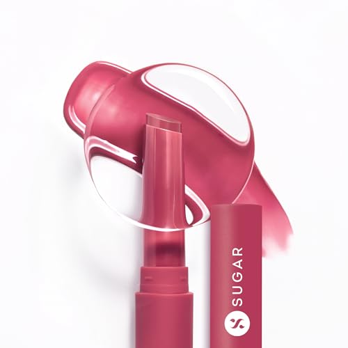 SUGAR Cosmetics Glide Peptide Plumping Gloss Stick with Collagen & Ceramides | Instantly Pumps | 2.7g – 02 Pink Pop