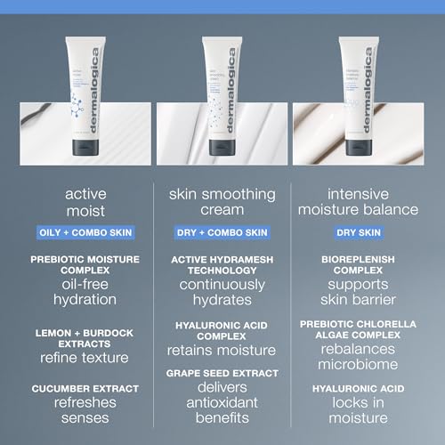 Dermalogica Skin Smoothing Cream 100ml - innovative Moisturizer spendet 48 Stunden langanhaltende Feuchtigkeit. Geeignet für normale, Mischhaut, feuchtigkeitsarme Haut.