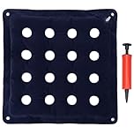 Pressure Relief Cushion for Prevention Sores Inflatable Seat Air Cushions for Bottoms Flocking 16 Holes Square Pressure Cushions,Cushion Anti Bedsore with Bonus Air Pump for Wheelchair Office Chair