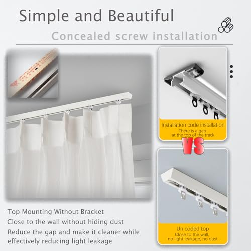 Rail en aluminium blanc pour décoration de maison et bureau moderne - 3