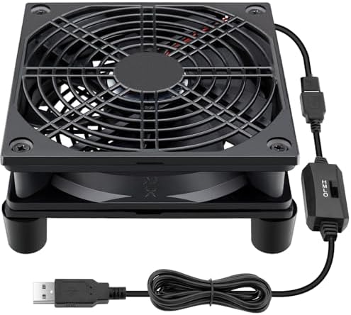 Wathai Cooling Case Fan for Receiver Xbox TV Box Router 120mm x 25mm 5V USB