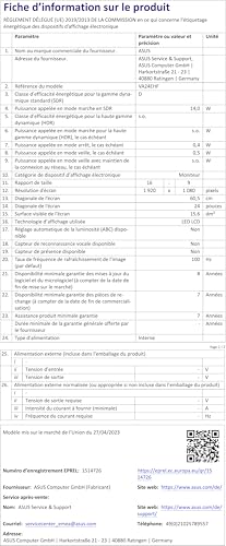 Business VA24EHFR Monitor 24", Full HD IPS (1920x1080), HDMI, VGA, Formato 16:9, Attacco VESA, Design Egonomico, Eye care, Bassa Luce Blu, Nero - Monitor - Immagine 8