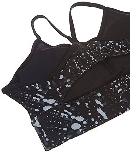Image of Reebok Women's Satin 91% PES /9% El-Interlock-Hydrophilic Finish /Print-Digital Sublimation-Disperse Classic Workout Sports Bra