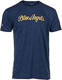 Ann Arbor T-shirt Co. Blue Angels & U.S. Navy Military Sleeve Flag | Blues Naval Aviation Veteran Sailor Pilot Tee - (Navy, XL)
