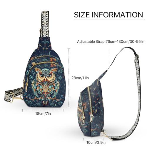 Leather Sling Bag Small Crossbody Backpack Travel Shoulder Pack Hiking Adjustable Chest Daypack for Women4