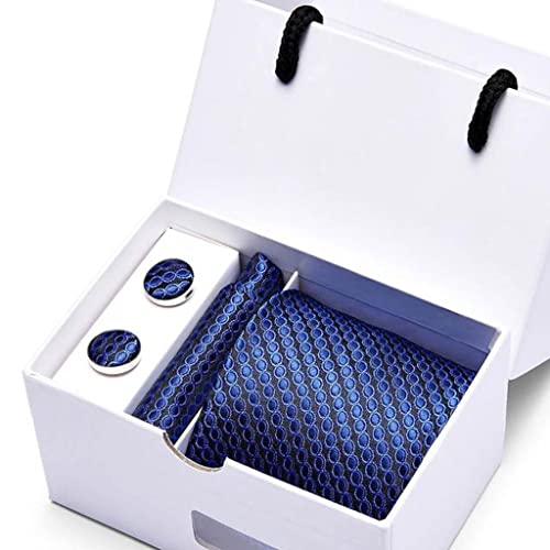 Conjunto corbata, pañuelo y gemelos para hombre