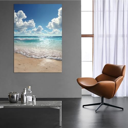Tableau plage et mer impression sur toile haute définition - 4