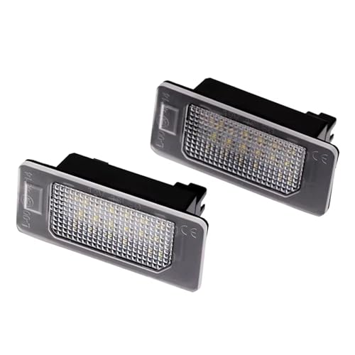 Lámpara matrícula LED para solucionar iluminación tenue en Volkswagen Golf y Passat 2