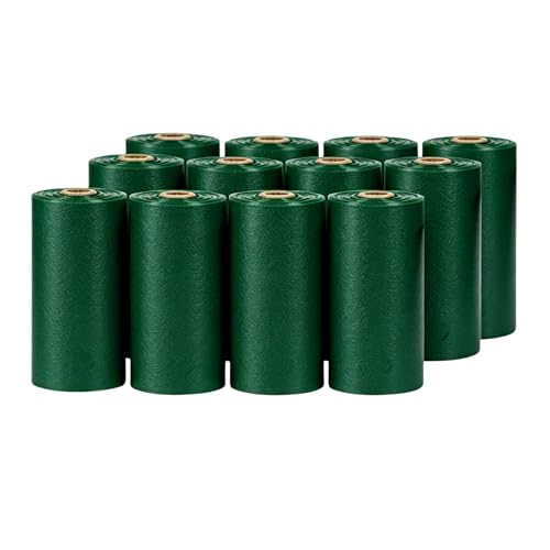 Image of Green Dog Waste Bags, Poop Bags Rolls(180 count) | Extra Thick and Leak-Proof Poop Bags for Dogs&Cats,12 Rolls