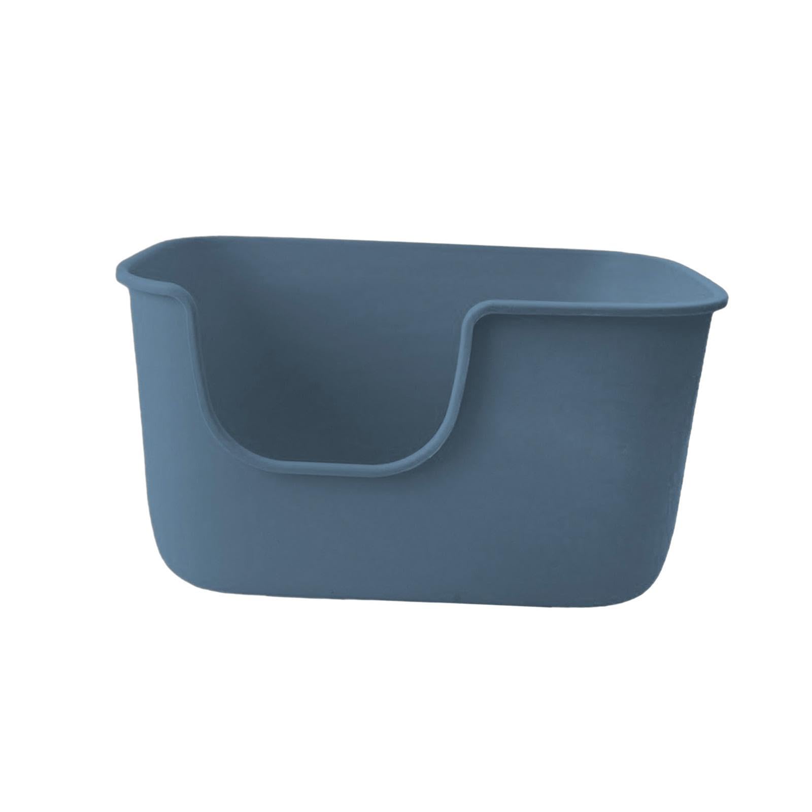 Lettaia, Cassetta for lettiera for Gatti con Coperchio Aperto Vasino for(Gray)