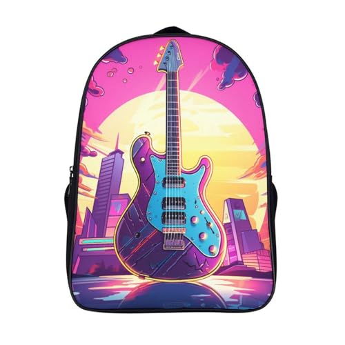 Mochila escolar infantil de guitarra para evitar dolores de espalda en preescolar y viaje