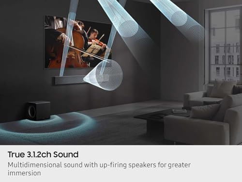 Image of Samsung Q-Series Soundbar HW-QS700F 3.1.2 ch Subwoofer (2025 Model) Convertible Fit, Wireless Dolby Atmos, Q-Symphony