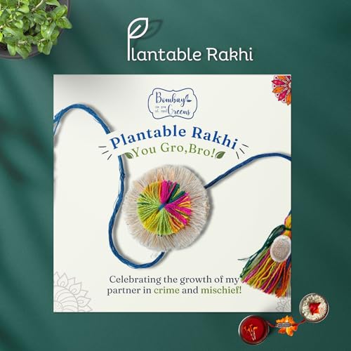 Image of Bombay Greens Plantable Rakhi for Brother Eco- Friendly DIY Grow Kit| Grow Plants from Seeds Rakhi | Rakhi Gift Set Brother - Multi Flower