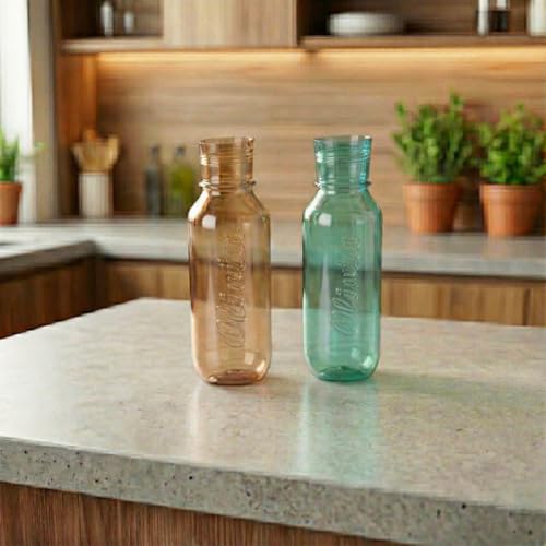 Image of Fridge Bottle Set | 350ml BPA Free Plastic Water Bottle | Hygienic, Leak-Proof, Food Grade, Non-Toxic, Odorless | Ideal for Home, Office, Travel & Fridge Use (multicolour, 500, Milliliters)