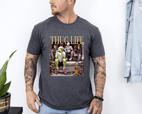 Generic Christmas Shirt, Christmas Sweatshirt, Thug Life Christmas Sweatshirt, Christmas Movies Characters Sweatshirt, Christmas Ugly Sweater thumb #2