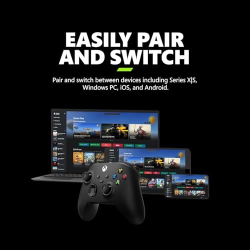 Image of Xbox Wireless Controller - Carbon Black Series X|S, One, and Windows Devices (Black)