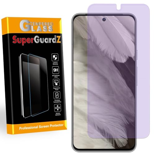 [2-PACK] for Google Pixel 8 Pro (2023) Screen Protector Anti Blue Light Tempered Glass, Eye Protection, SuperGuardZ, 9H, 0.3mm, Anti-Scratch, Anti-Bubble