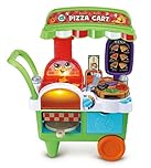 LeapFrog Build-a-Slice Pizza Cart, Pretend Food Toddler Toy, 30+ Play Pieces, Phrases, Music & Songs, Learn Numbers, Colours & Shapes, Role-Play Gift for 3, 4, 5 Years, English Version