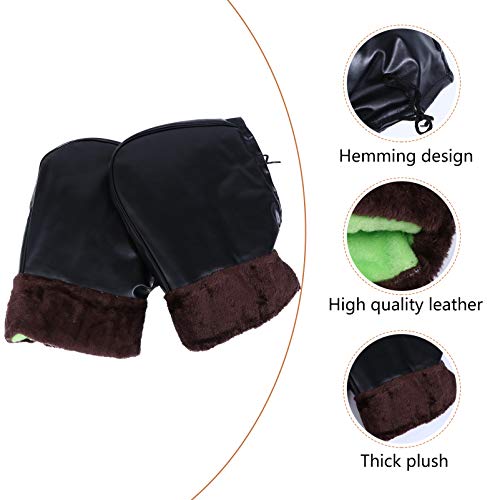 Vicasky luvas de guidão para motocicleta moto moto neve luvas guidão à prova de vento capas para gui