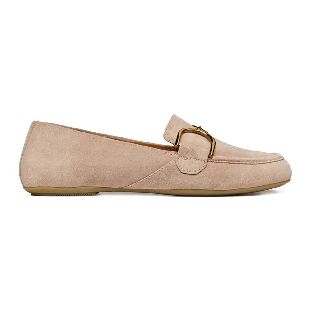 Geox Women's D Kosmopolis + GripMoccasin, Dk Skin, 6 UK