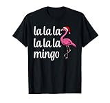 Photo Gallery la la la mingo flamingo tee shirt funny pink cristmas maglietta Photo Gallery la la la mingo flamingo tee shirt funny pink cristmas maglietta