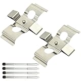 Hoypeyfiy MBA1296 Front Brake Pads Fitting Kit with Pins Clips and Disc Brake Caliper Hardware, Replacement for Fiat Coupe 2.0 20V 1996 1997 1998 1999 2000 Replace KIT1021 109-1296