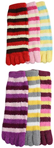 Image of ToBeInStyle Women's Pack of 6 or 12 Fashion Printed Crew Socks