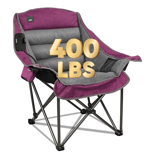 Northroad Oversized XL Padded Camping Chair w/Cell Phone...